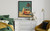 Surfboard and Bus Art Print Poster