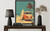 Surfboard and Bus Art Print Poster