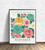 Slovakia Flower Market Art Print Poster