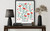 Ohio State, Scarlet Carnation Art Print Poster
