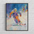 Skiing Art Print Poster