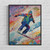 Snowboarding Art Print Poster