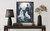Ghost at Graveyard Art Print Poster
