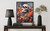 Skeleton and Flowers Art Print Poster