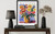 Zinnia Flower Vase Art Print Poster