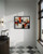Black and Red Abstract Art Print Poster 1