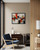 Black and Red Abstract Art Print Poster 1