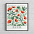 Davis California Flower Market Art Print Poster