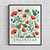 Encinitas California Flower Market Art Print Poster