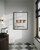 Baby Highland Cow Art Print Poster, Bathroom