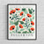 Fullerton California Flower Market Art Print Poster