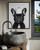 French Bulldog Art Print Poster, Toilet