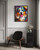 Australian Shepherd Colorful Abstract Art Print Poster