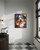 Australian Shepherd Colorful Abstract Art Print Poster