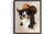 Australian Shepherd Cowboy Hat Art Print Poster