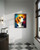 Beagle Colorful Abstract Art Print Poster