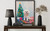 Bichon Frise Christmas Art Print Poster