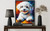 Bichon Frise Colorful Abstract Art Print Poster