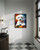 Bichon Frise Colorful Abstract Art Print Poster