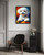 Bichon Frise Colorful Abstract Art Print Poster