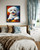 Bichon Frise Colorful Abstract Art Print Poster