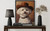 Bichon Frise Cowboy Hat Art Print Poster