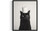 Black Cat Funny Bathroom Art Print Poster