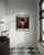 Black Cat Gothic Bathroom Art Print Poster