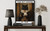 Black Cat Gothic Bathroom Art Print Poster