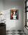 Border Collie Music Headphone Art Print Poster
