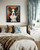 Border Collie Music Headphone Art Print Poster