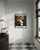 Boston Terrier Gothic Bathroom Art Print Poster
