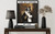 Boston Terrier Gothic Bathroom Art Print Poster