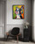 Boston Terrier Music Headphone Art Print Poster