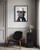 Bulldog Black Funny Bathroom Art Print Poster