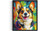 Corgi Colorful Abstract Art Print Poster