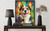 Corgi Colorful Abstract Art Print Poster