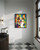 Corgi Colorful Abstract Art Print Poster
