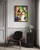 Corgi Colorful Abstract Art Print Poster