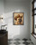 French Bulldog Brow Cowboy Hat Art Print Poster