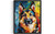 German Shepherd Colorful Abstract Art Print Poster