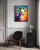 Goat Colorful Abstract  Art Print Poster