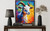 Goat Colorful Abstract  Art Print Poster
