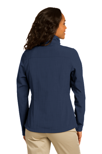Ladies Crosshatch Soft Shell Jacket 