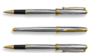 Polished - Chrome Plated with Black Ink