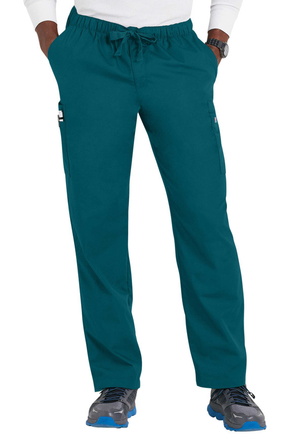 Sale of Drawstring Cargo Pants Large Caribbean Blue