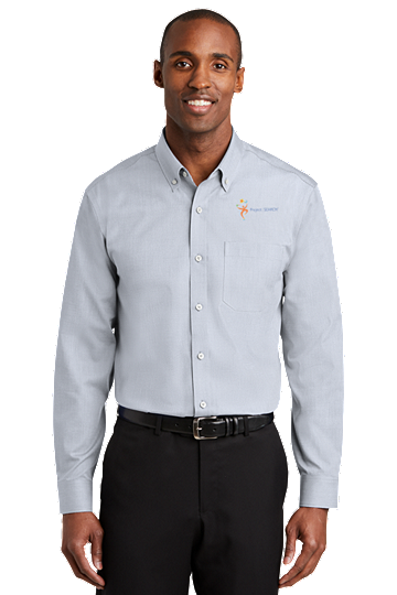 Sale! Mens Redhouse Non-Iron Shirt (XL-Ice Grey)