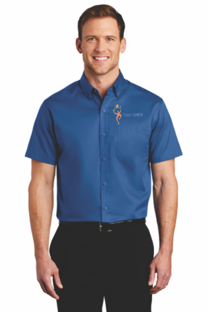 Sale! Mens Twill Shirt 2XL-True Blue)