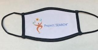 Three layer full logo face mask