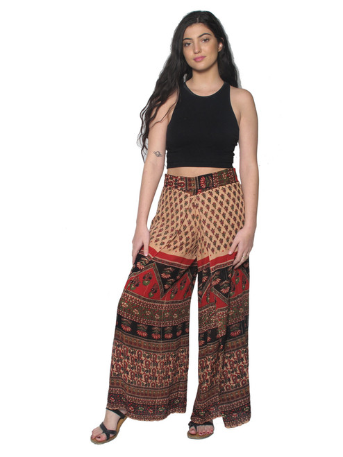 2042 Faux Wrap Pants in Print